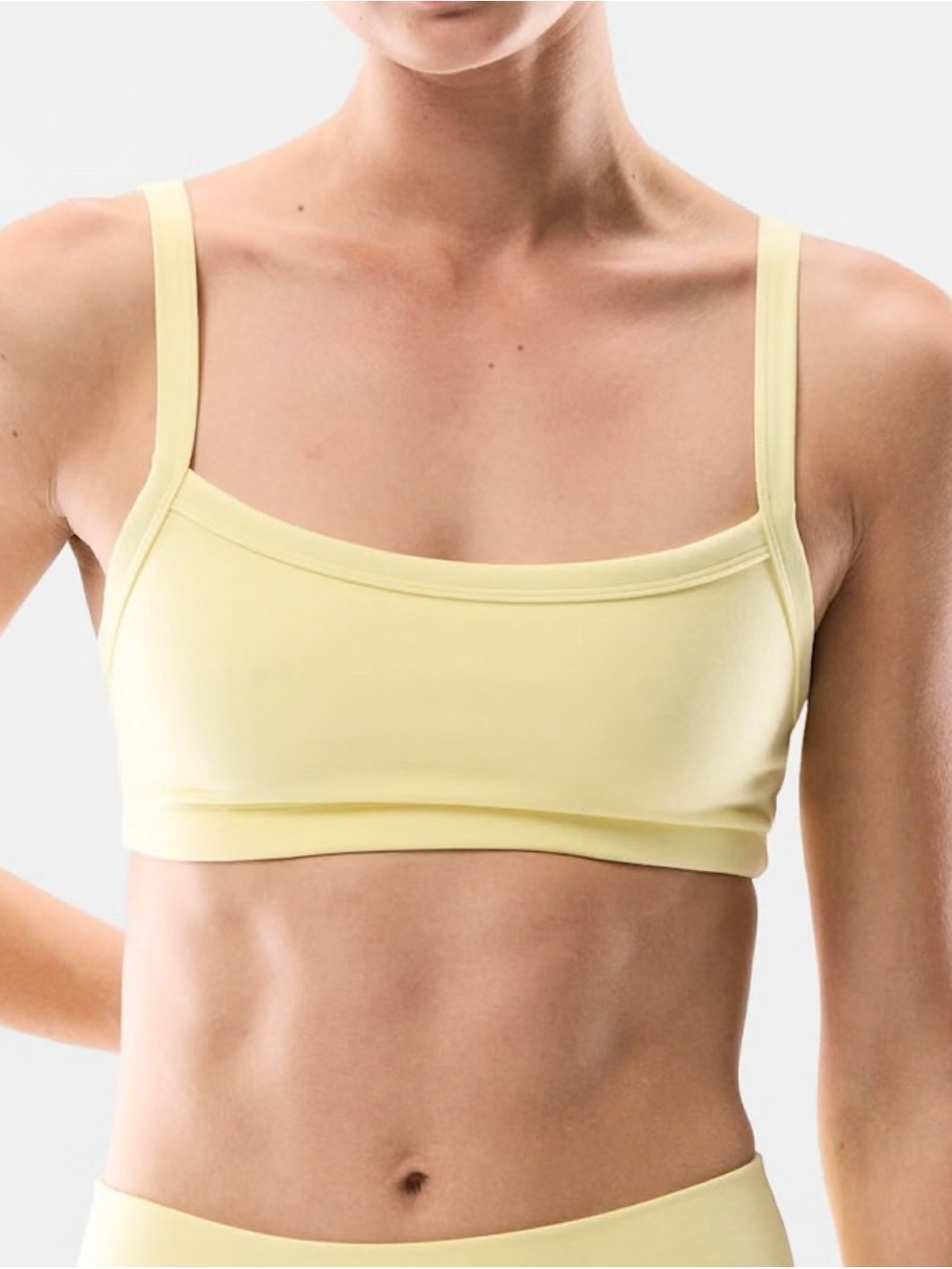 Aritzia Golden Butter Tumbler Bra Top Lemonade Yellow XS